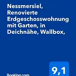 Apartment Nessmersiel, Renovierte Erdgeschosswohnung Mit Garten, In Deichnähe, Wallbox,