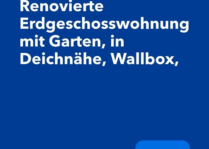 Apartment Nessmersiel, Renovierte Erdgeschosswohnung Mit Garten, In Deichnaehe, Wallbox,